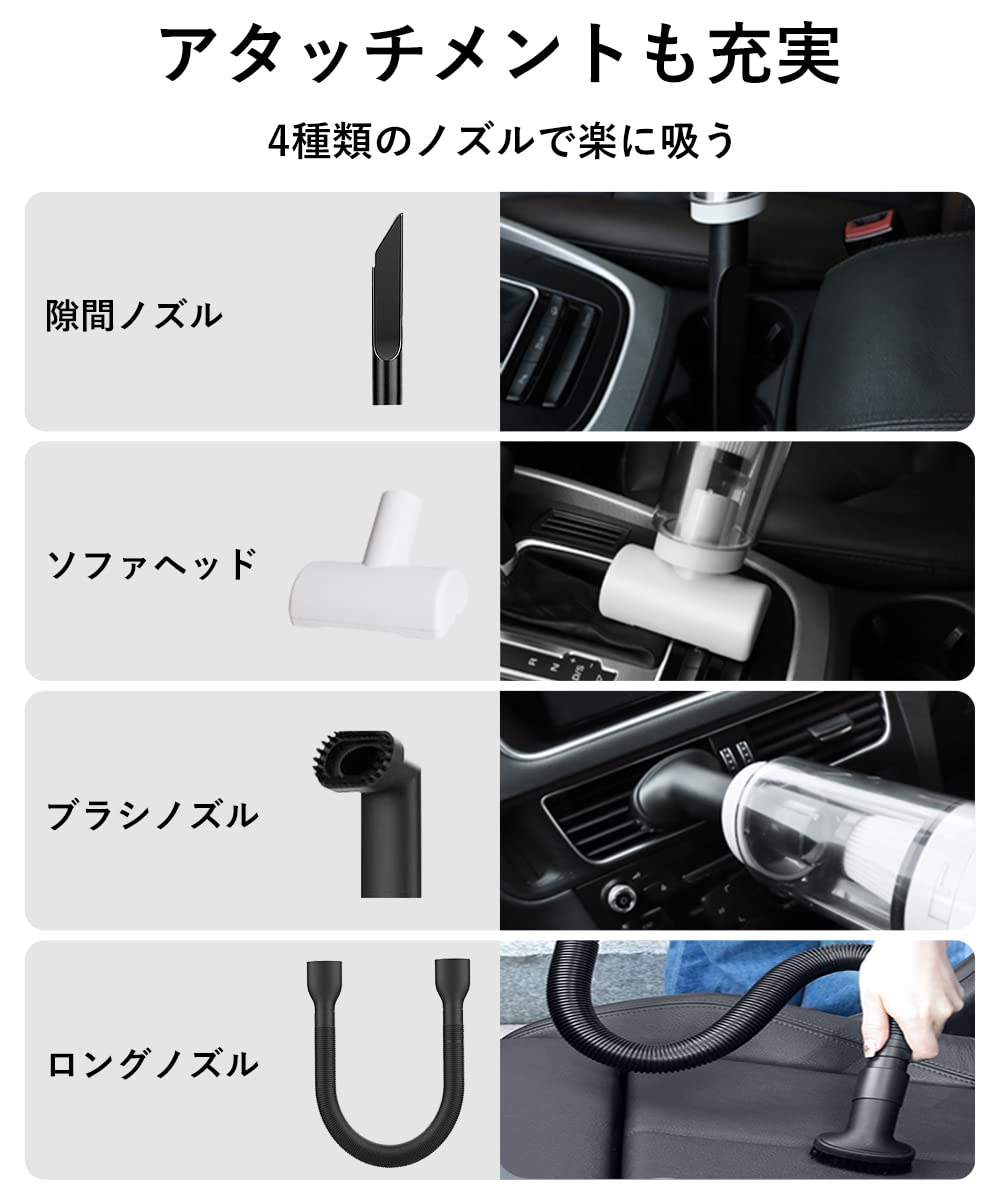 Amazon | Seimina 【13000pa強力吸引】ハンディークリーナー